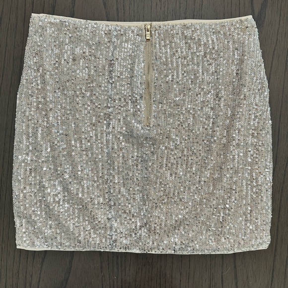 NWOT sequin skirt Altar’d State champagne - Picture 5 of 8
